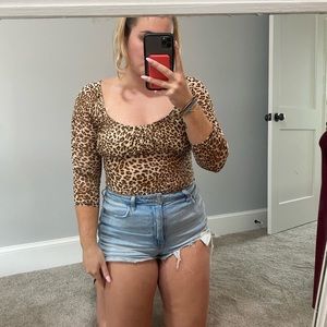 Leopard print blouse